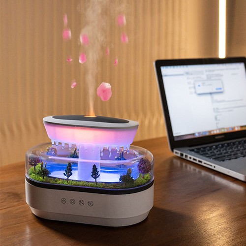 Air Humidifier Water Drip Micro Landscape Essential Oil Diffuser for Bedroom(EU) - Picture 9 of 12