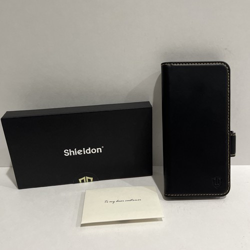 Shieldon Samsung Galaxy Z Fold 5 5G Wallet Case, Genuine Leather W/ S Pen Holder - Zdjęcie 13 z 19
