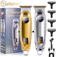 Hatteker Cordless Hair Clippers Hair Trimmer Barber for Men Pro Shavers Clipper