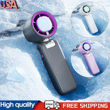 1-100 Speed Mini Portable Handheld Turbo Cooling Fan USB Rechargeable Fan
