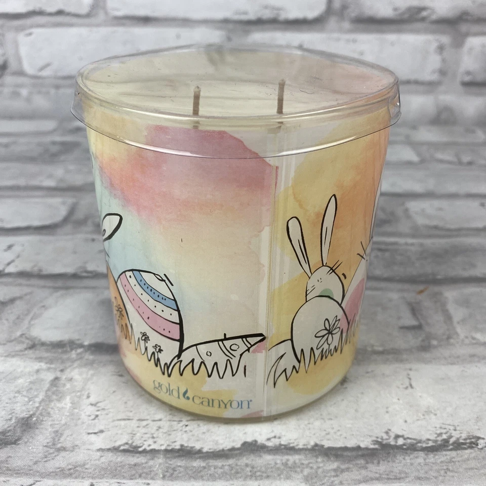 Gold Canyon Candle Lumie Pillar Toasted Coconut Cake Hoppin Express 16oz Easter - Image 3 of 4