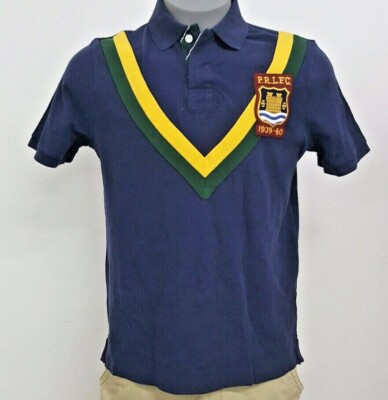 Ralph Lauren Navy Chevron P. R. L. F. G. S/S Men's Polo Shirt NWT $125 Choose Sz