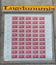 Planche Timbre N° 1642 50 Timbres 1970 40 C. 43è Congrés Fédération Philatélique
