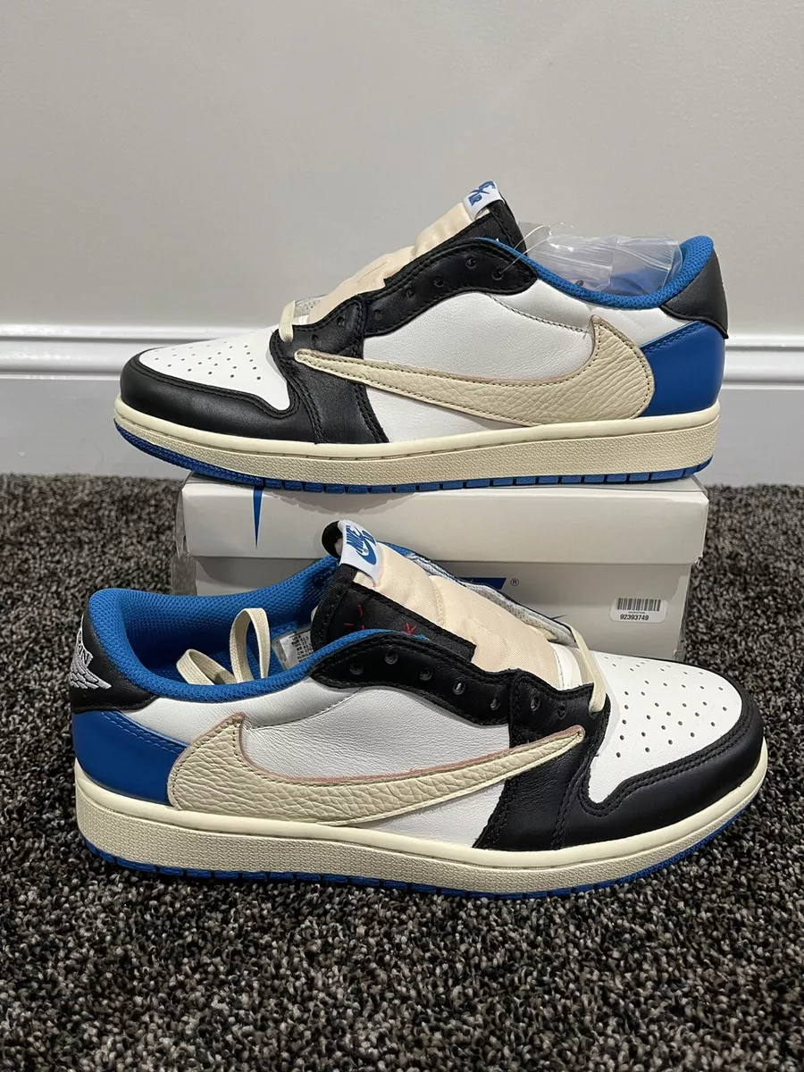 Travis Scott x Fragment x Jordan 1 Low Blue / White / Black