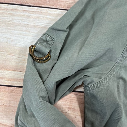 NWOT Ralph Lauren Utility Roll Tab Cargo Button Up Shirt Womens M Olive Gorpcore - Picture 5 of 13