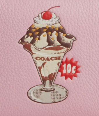 NEW Coach Nolita 19 Cherry Blossom Pink sundae graphic CU251