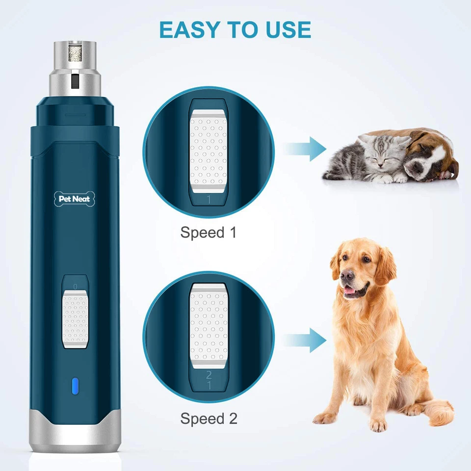 Molinillo de uñas eléctrico para perros recortador de mascotas cortador de carga USB profesional al por mayor Foto 3 de 4