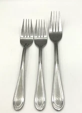 3 ONEIDA JOANN, 2 SALAD FORKS & 1 DINNER FORK Joanne 18/10 Silverware Stainless