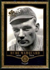 2001 SP Legendary Cuts Rube Marquard #43 New York Giants