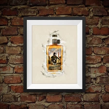 Orphan Barrel Muckety-Muck 24 Year Scotch Whiskey - Original Wall Art Decor 