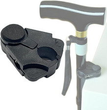Walking Cane Holder Clip - Crutches Stick Bracket Attach to Desk, Table