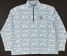 Cutter & Buck Mens Traverse Eco Camo 1/4 Zip Size 3XL Golf PGA 2027 Fields Ranch