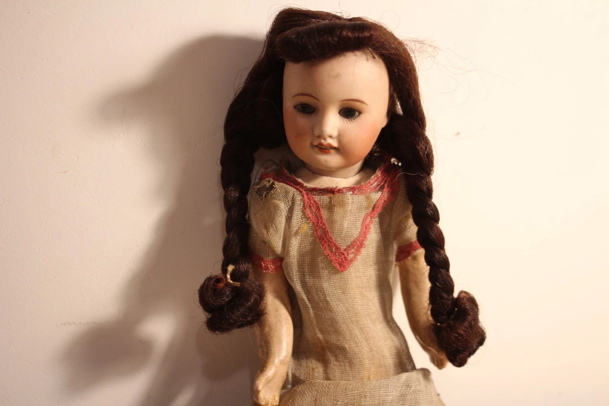 Yeux sulfure Marron 24mm Brown paper weight eyes for antique