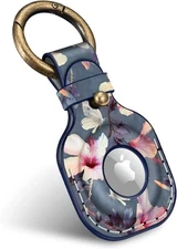 Protective Case Holder with Keychain for AirTag Tracker Anti-Lost Key Ring Cover