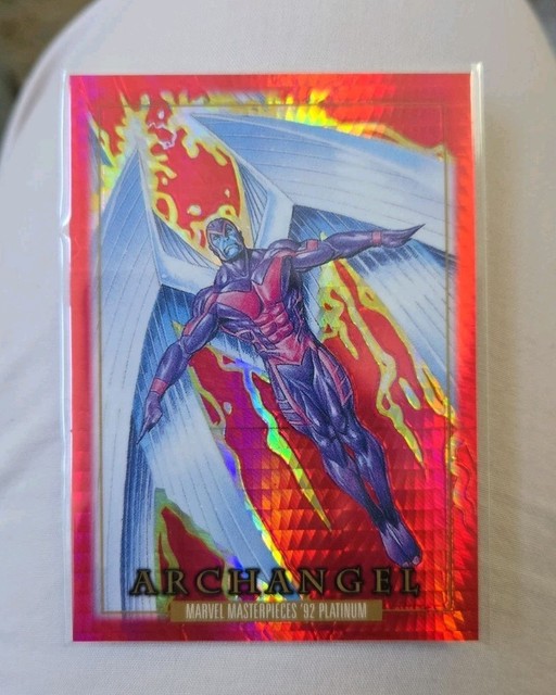 2024 Upper Deck Marvel Masterpieces '92 Red Prism /492 Archangel #8