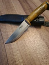 HELLE Original Norwegen  laminierter Edelstahl Birkengriff,  Jagdmesser.