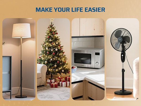 DEWENWILS Remote Control Outlet, Magnetic Wireless Light Switch, No Wiring