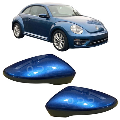 For VW Beetle 2012-2018 Door Wing Mirror Cover Cap Painted Silk Blue LH Or RH