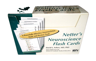 NEW~Netter's Neuroscience Flash Cards~David L Felton PhD~225 4'' x 6'' Flash Cards