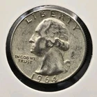 1964-D 90% Silver Washington Quarter US Mint Denver