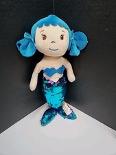 Dan Dee Mermaid Plush Pink Sequin Fins 13" Stuffed Animal Toy,small Hole On Tail