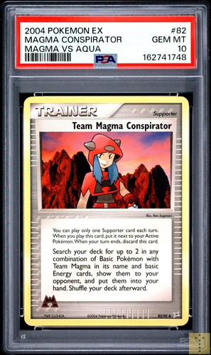 Team Magma Conspirator graded PSA 10 for sale on eBay