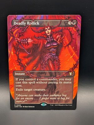 MTG - Deadly Rollick - BORDERLESS - Non-Foil - Instant - CMM #695 - Rare