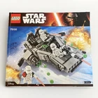 LEGO Star Wars 75100 First Order Snowspeeder 100% Complete + MINIFIGURES +Manual