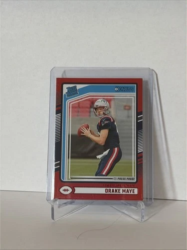 2024 Panini Donruss - Rated Rookie Drake Maye #379 Press Proof Red (RC)