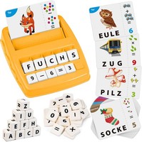 Buchstaben Lernen Lernspiele Montessori Spielzeug Ab 3-8 Jahre Gelb Geschenk