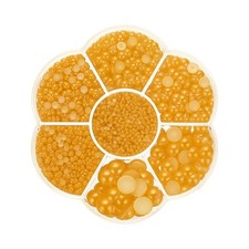 5645Pcs Pearls Beads for Crafting, 7 Sizes Beads, Gold