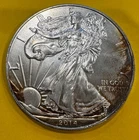 2014 American Silver Eagle $1 • 1 oz .999 Fine Silver • NATURAL TONING • BU