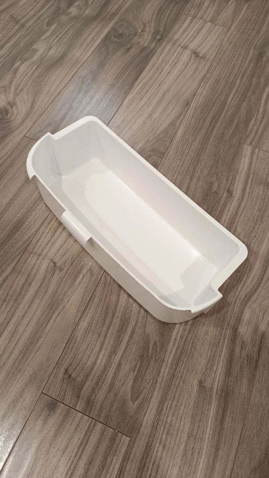 Cubo de estante para puerta de refrigerador Whirlpool - Grieta en la parte superior - Original OEM - Limpio y... Foto 2 de 4