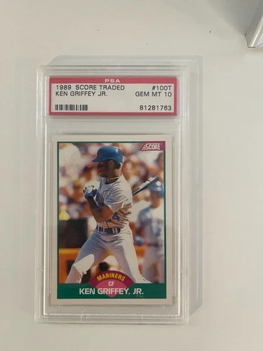 1989 Score Traded Ken Griffey Jr PSA 10 Card #100T