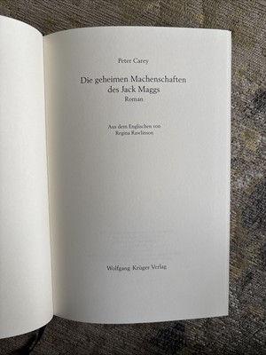 Peter Carey - Die Geheimen Machenschaften des Jack Maggs - gebunden