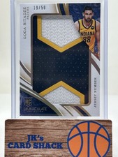 2019-20 Panini Immaculate Goga Bitadze Jumbo Patches Jersey Number RC /50 JP-GBT