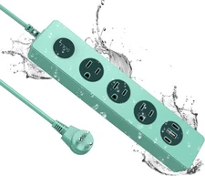  IPX9 Outdoor Power Strip Weatherproof,Surge Protector Power Strip with 3 Outlet