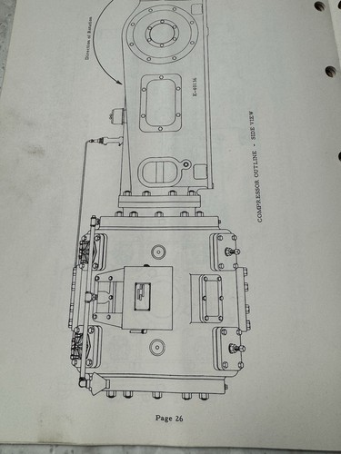 OME 1955 Gardner Denver Install Instructions RX Horizontal Compressors RX-100 - Picture 3 of 4