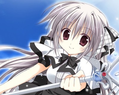 Anime manga juuou mujin no fafnir girls smiling blue Custom Gaming Mat Desk