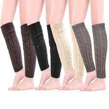 Leg Warmers for Women Girls 4 Pairs Winter Warm Long Boot Knit Knee High Sock...