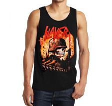 Slayer Soldier Rock Band Men's Black Tank Tops