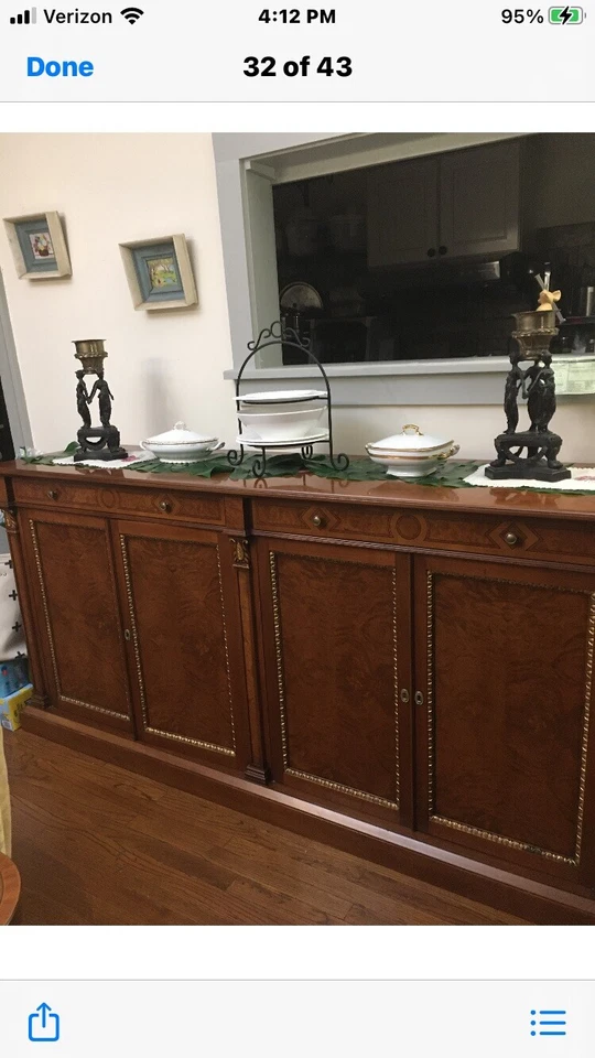 Aparador Giemme/Francesco Molón Art Deco cereza Foto 2 de 4