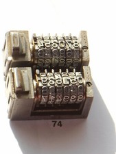 ATLANTIC | Reverse letterpress numbering machine lot | 74