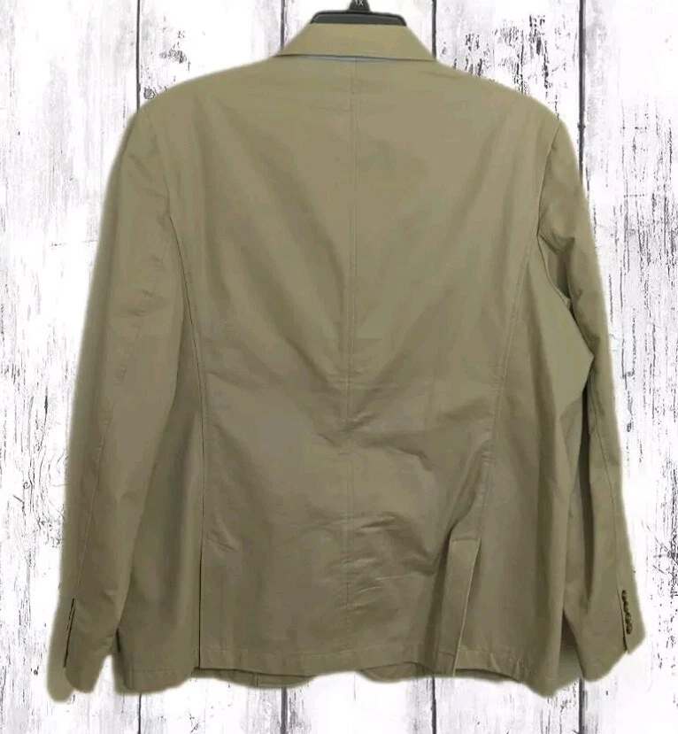 Hombre L.L. Chaqueta Blazer Abrigo Deportivo Bean Beige Tostado Talla 46R  Foto 2 de 4