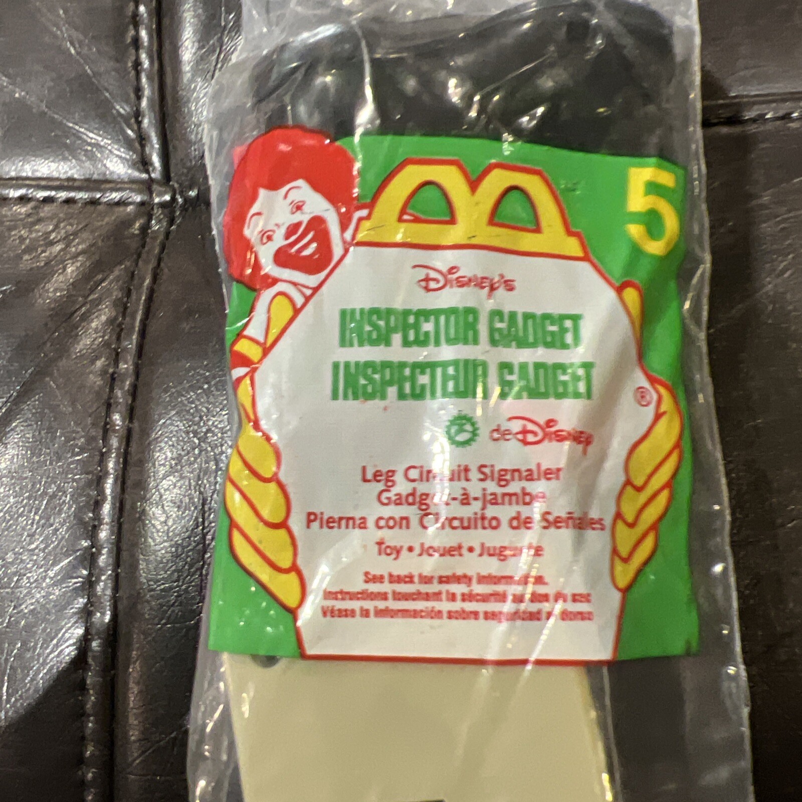 Disney McDonalds Happy Meal Toy 1999 Inspector Gadget #5 Leg Circuit Signaler - Picture 2 of 3