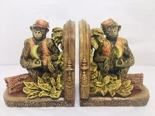 Vintage Monkey Book Ends