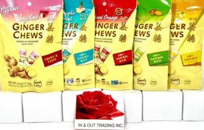 Prince of Peace Ginger Chews Candy Variety Pack of 5~ 01/11/2027
