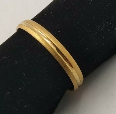 Ehering Gold 18 K. Matt Und Brillo. Ref. S100. Maß Tatum 11