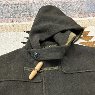 Vintage 1940s The Convoy Coat Wool Duffle Coat Made In
