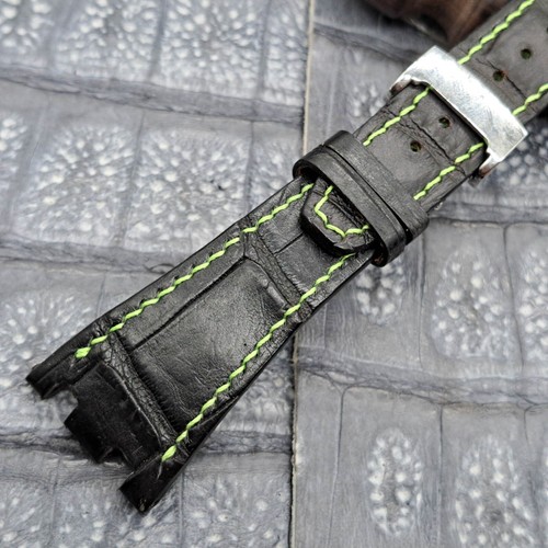 28mm/18mm Exotic Leather Watch Band Military Fashion Bespoke Minimalist Design - Picture 15 of 16